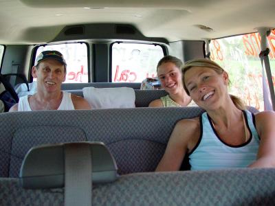 Inside the Team Alton limousine