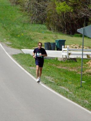 Garry running the 12th leg