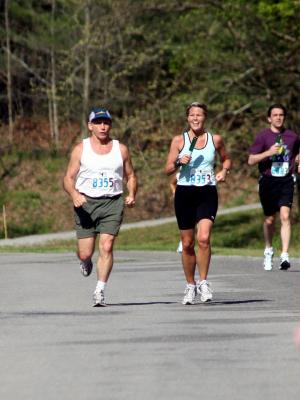 Terry and Meg at end of 3rd leg