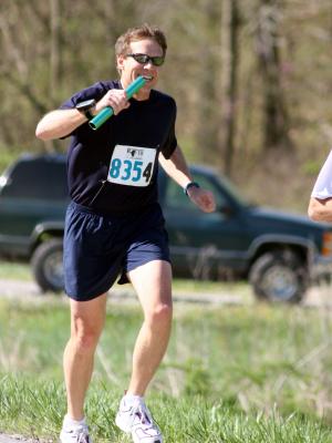Garry running 4th leg