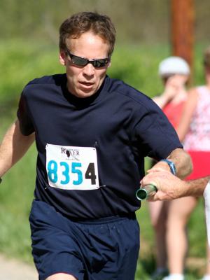 Garry running 4th leg