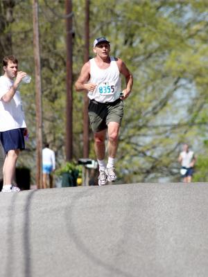 Terry at end of 5th leg