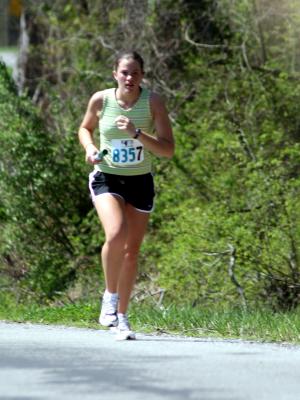 Janna running the 7th leg