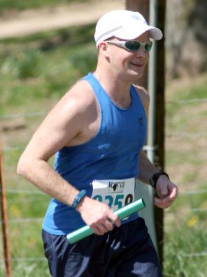 Jeff running the 8th leg