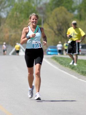 Meg at end of 11th leg