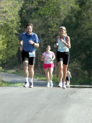 Greg and Meg on the 19th leg