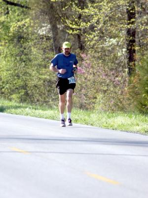 Greg running the 21st leg