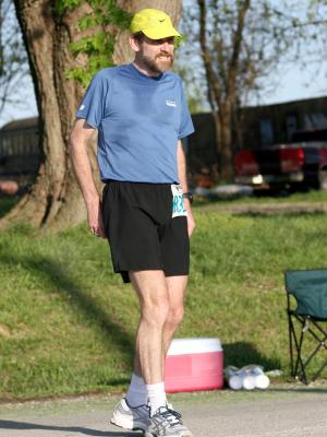 A REALLY tired runner!