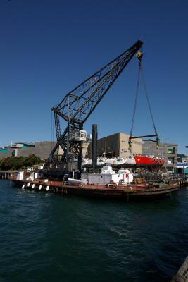 Barge crane