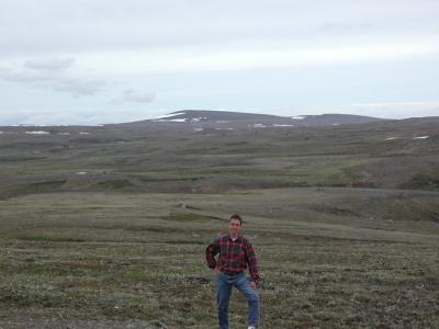 Driving through the dessert-landscape of the picturesque Myvatn