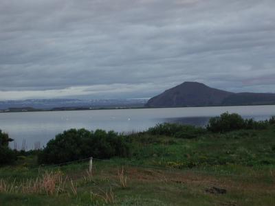 Arriving at the Myvatn-sea