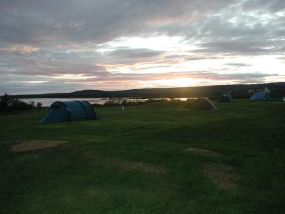 Camping-site in the evening