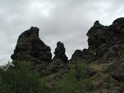 Volcano-rocks at Dimmuborgir