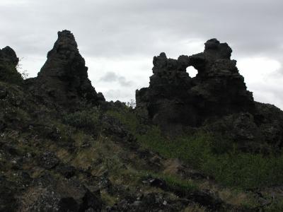 Volcano-rocks at Dimmuborgir