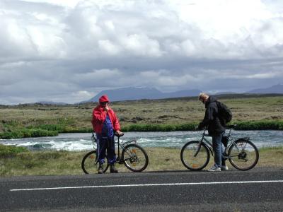 Group of cyclists