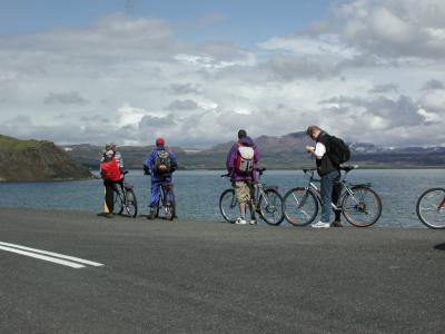 Group of cyclists