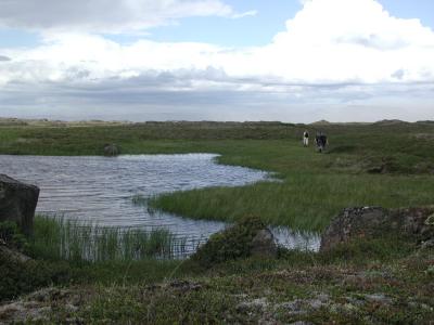 Walking back to the camping-site