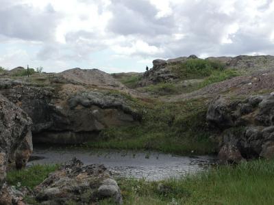 Walking back to the camping-site