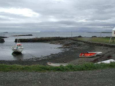 Walking through a fishing-village