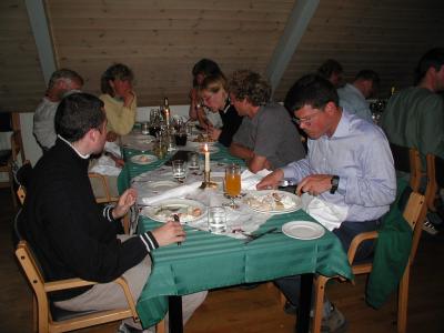 Farewell-dinner with the whole Viking-group