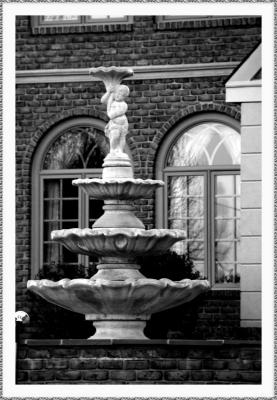 fountains in the yard