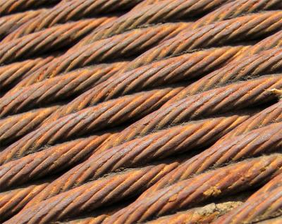 Rusted cables