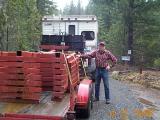 April 22, 2005 Don with a load of table and fire ring materials