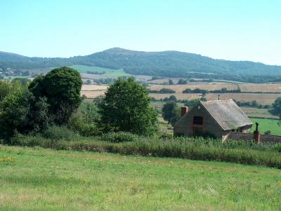 The distant Malvern Hills