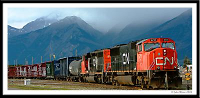 Freight train, Jasper, Alberta