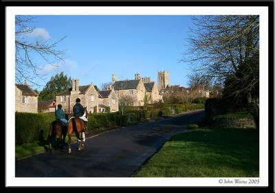 Saturday afternoon in an English village