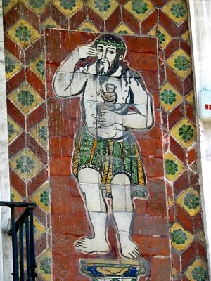 man with monkey