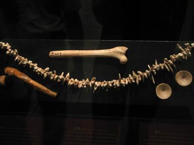 monte alban, human bones, (regional museum)