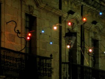 balcony & holiday lights