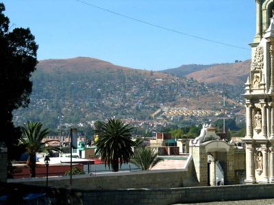 view of oaxaca, basilica de la soledad