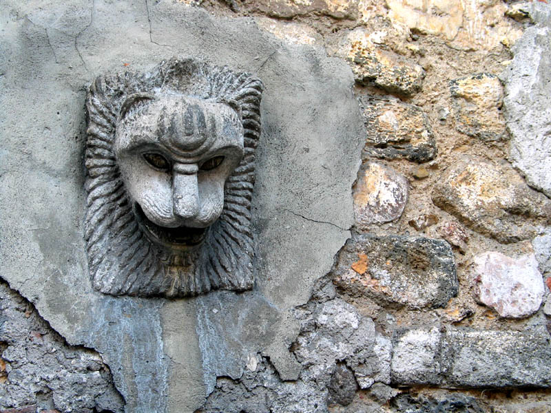 lion fountain, la Catedral de la Asuncin