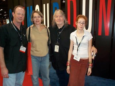 Mark,PJ and  Kate Kendrick with Seymour Duncan