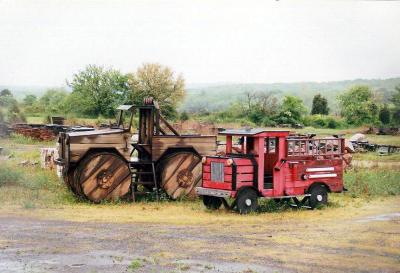 monster truck and firetruck