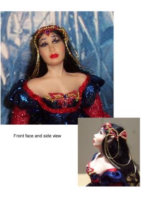Face and side view of Alindia