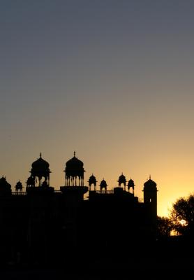 Sunset - Niwal Palace in silhouette