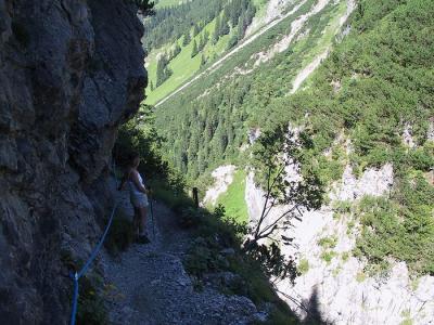 Kleinwalsertal - Widdersteinrundtour - Abstieg ins Gemsteltal