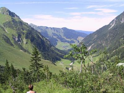Kleinwalsertal - Widdersteinrundtour - Abstieg ins Gemsteltal