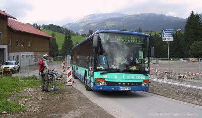 Kleinwalsertal - Riezlern - Die neue Breitachbrücke wird fertiggestellt