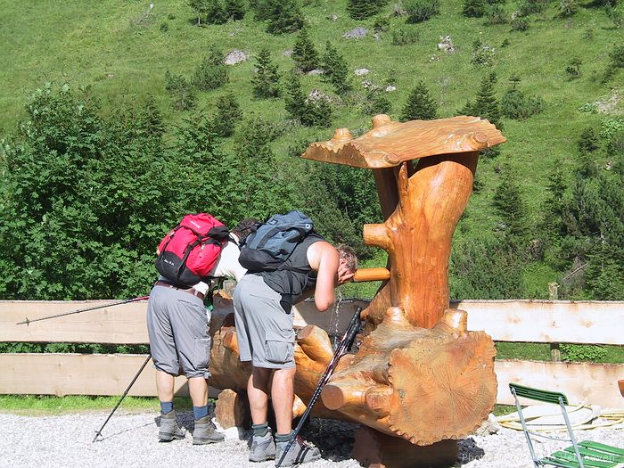 Kleinwalsertal - Erfrisschung am Hintere Gemstelhtte