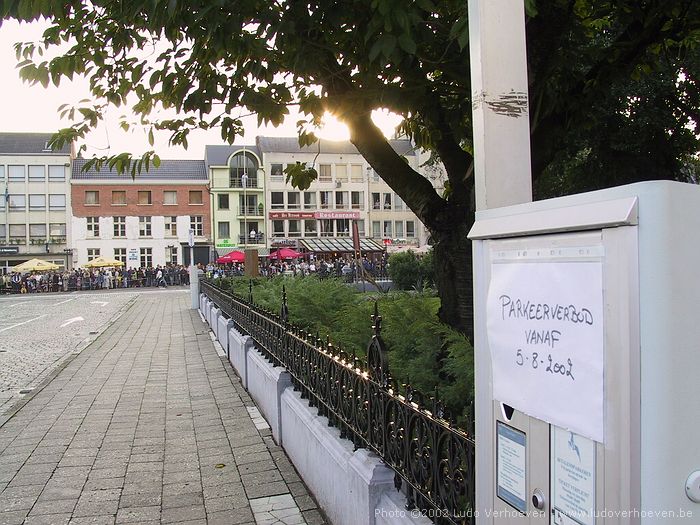 Turnhout (Belgium) Grote Markt - Parkeerverbod is goed nageleefd