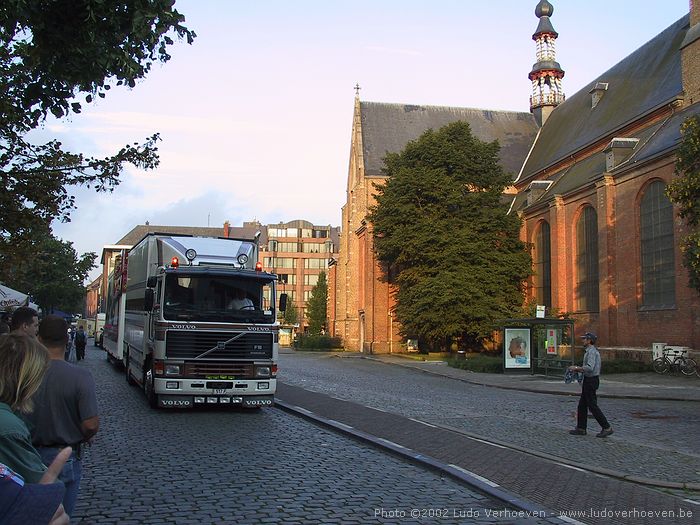 Turnhout (Belgium) Grote Markt 6.8.2002 - Marktinvasie door de foorkramers