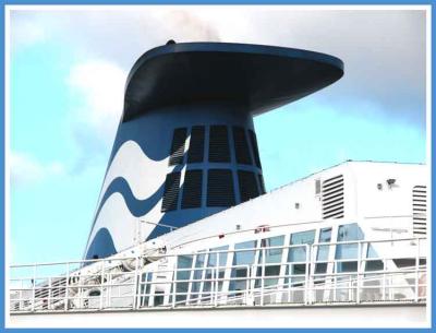 Funnel on the Spirit of Vancouver.