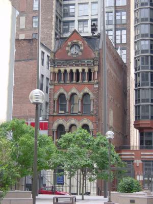 Old building north of downtown.