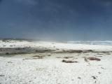 Beach (a polarizing filter produced the unreal colors of the sky)