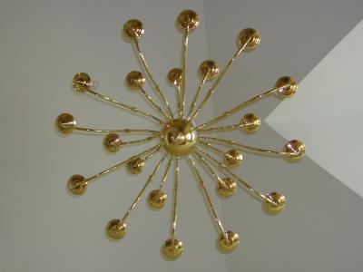 A snail's view of the foyer chandelier