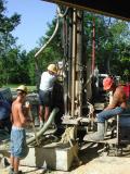 Drillers begin work on 240 foot deep well for irrigation
